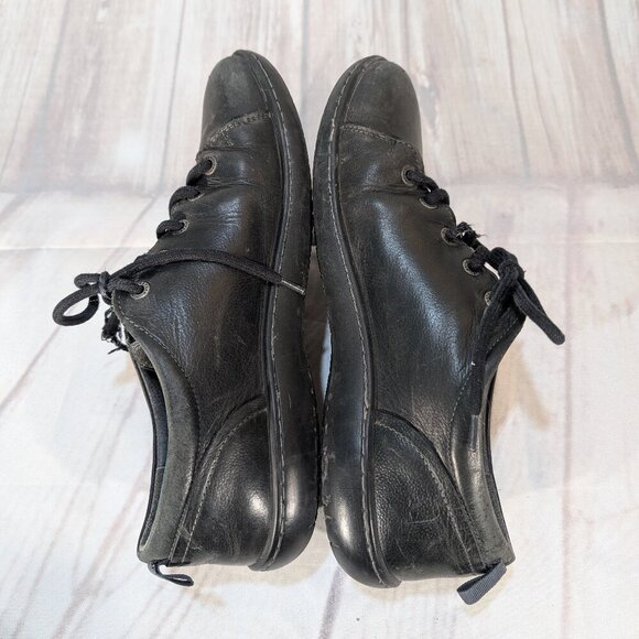 Birkenstock Black Leather Lace-Up Shoes Oxford Style - Picture 6 of 8